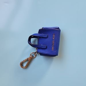 Michael Kors Blue Purse Keychain